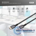 Kabel połączeniowy PREMIUM DisplayPort 8K60Hz UHD DP/DP M/M 1m Czarny