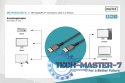Kabel połączeniowy PREMIUM DisplayPort 8K60Hz UHD DP/DP M/M 2m Czarny