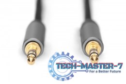 Kabel połączeniowy audio MiniJack Stereo Typ 3.5mm/3.5mm M/M nylon 1,8m