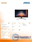 Monitor 27 cali G27C4X VA CURVED/LED/FHD/NonTouch/250Hz