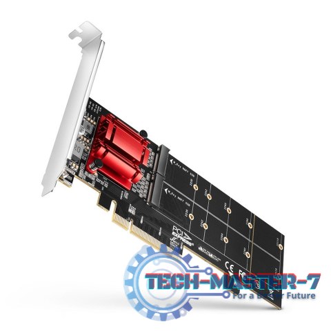 PCEM2-ND Kontroler PCIe x 8, 2x slot M.2 NVMe M-key RAID wsparcie dla płyt bez bifurkacji, w zestawie, SP & LP PCEM2-ND Kontroler PCIe x 8, 2x slot M.2 NVMe M-key RAID wsparcie dla płyt bez bifurkacji, w zestawie, SP & LP