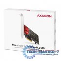 PCEM2-ND Kontroler PCIe x 8, 2x slot M.2 NVMe M-key RAID wsparcie dla płyt bez bifurkacji, w zestawie, SP & LP