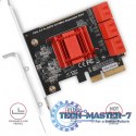 PCES-SA6 Kontroler PCIe 6x wewnętrzny port SATA 6G, ASM1166, SP & LP