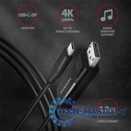RVC-DPC Konwerter/kabel USB-C -> DisplayPort 1,8m, 4K/60HZ