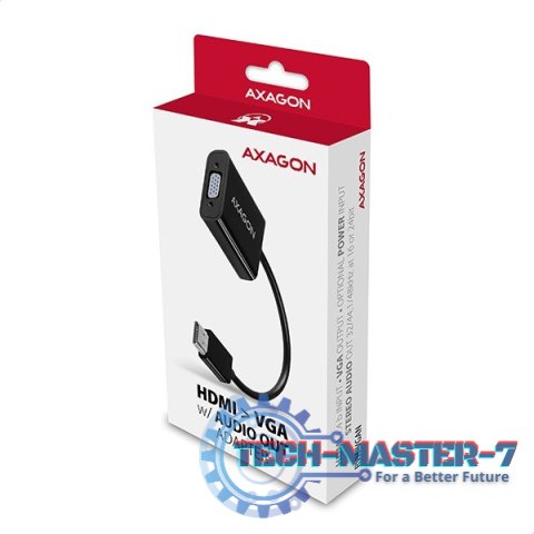 RVH-VGAN Adapter aktywny HDMI -> VGA FullHD, wyjście audio, micro USB złącze zasilania RVH-VGAN Adapter aktywny HDMI -> VGA FullHD, wyjście audio, micro USB złącze zasilania