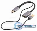Adapter HDMI do DP 4K 60Hz USB-A powered