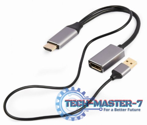 Adapter HDMI do DP 4K 60Hz USB-A powered