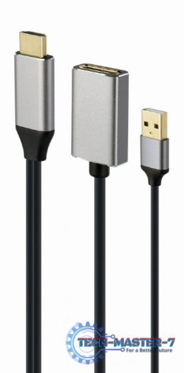 Adapter HDMI do DP 4K 60Hz USB-A powered