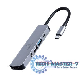 Adapter USB-C 5w1, PD, HDMI, Audio, USB 3.1, USB 2.0