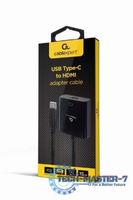 Adapter USB-C do HDMI 4K 30Hz female 15 cm