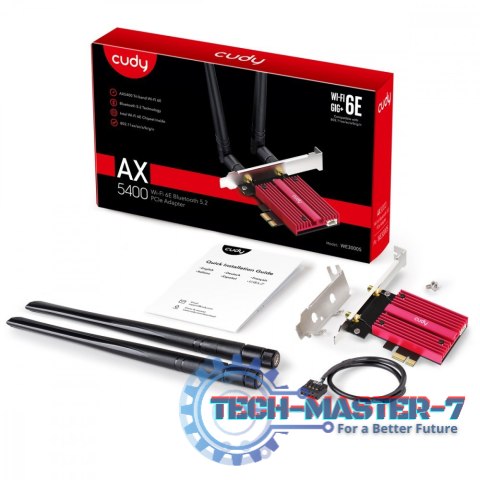 Karta sieciowa WE3000S WiFi AX5400 PCI-E Karta sieciowa WE3000S WiFi AX5400 PCI-E