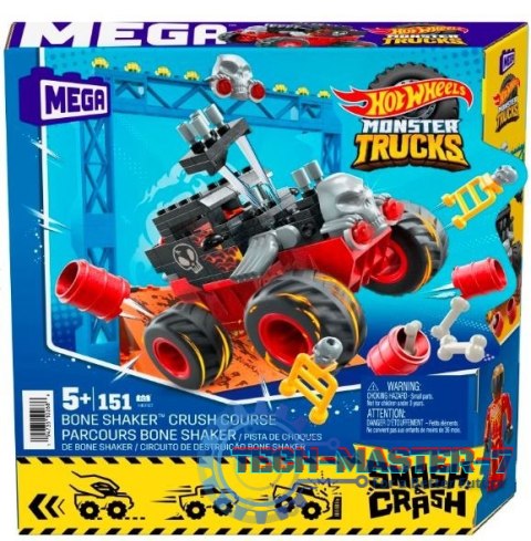 Klocki Hot Wheels Monster Trucks Bone Shaker Kaskaderska sztuczka