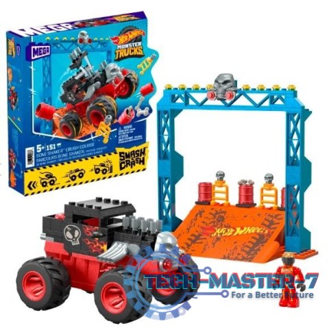 Klocki Hot Wheels Monster Trucks Bone Shaker Kaskaderska sztuczka Klocki Hot Wheels Monster Trucks Bone Shaker Kaskaderska sztuczka