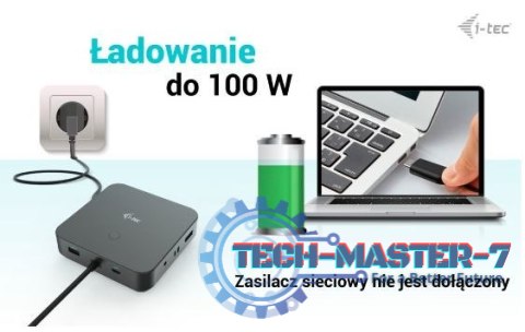 Stacja dokująca USB-C HDMI Dual DP Docking Station Power Delivery 100 W Stacja dokująca USB-C HDMI Dual DP Docking Station Power Delivery 100 W