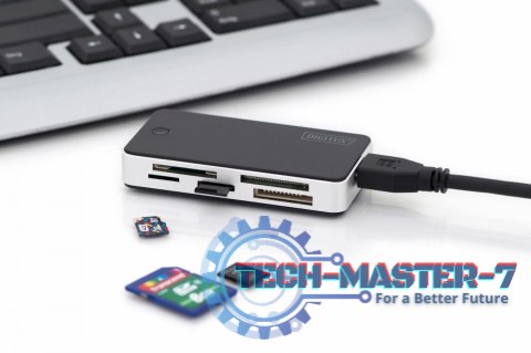 Czytnik kart 5-portowy USB 3.0 SuperSpeed, All-in-one, Czarno-srebrny Czytnik kart 5-portowy USB 3.0 SuperSpeed, All-in-one, Czarno-srebrny