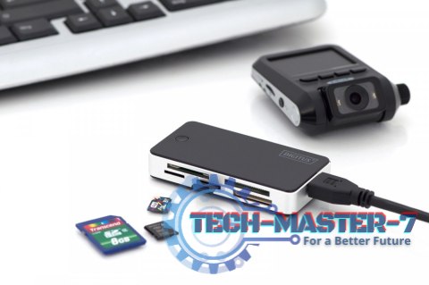 Czytnik kart 5-portowy USB 3.0 SuperSpeed, All-in-one, Czarno-srebrny Czytnik kart 5-portowy USB 3.0 SuperSpeed, All-in-one, Czarno-srebrny