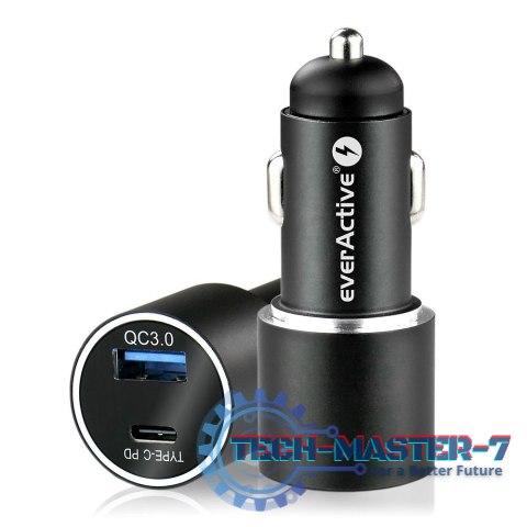 Ładowarka samochodowa CC-20Q USB QC3.0 oraz USB-C PD 36W Ładowarka samochodowa CC-20Q USB QC3.0 oraz USB-C PD 36W