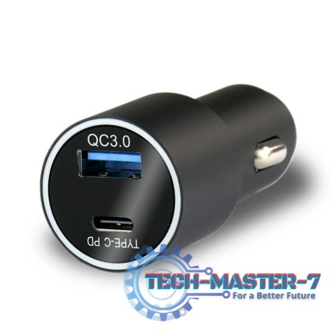 Ładowarka samochodowa CC-20Q USB QC3.0 oraz USB-C PD 36W Ładowarka samochodowa CC-20Q USB QC3.0 oraz USB-C PD 36W