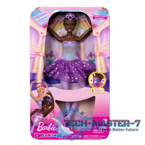 Lalka Barbie Dreamtopia Baletnica Magiczne światełka Brunetka