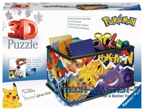 Puzzle 216 elementów 3D Szkatułka Pokemon