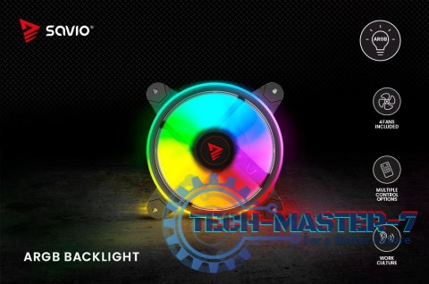 Wentylator FAN-01 4-pack 120mm ARGB wraz kontrolerem oraz pilotem Wentylator FAN-01 4-pack 120mm ARGB wraz kontrolerem oraz pilotem