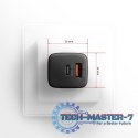 ACU-PQ30 Ładowarka sieciowa, PD & QC 30W, QC3.0,4.0/AFC/FCP/PPS/Apple, Czarna
