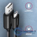 BUCM-AM10TB Kabel Twister USB-C - USB-A, 0,6m, USB 2.0, 2.4A, ALU, PVC Czarny