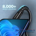 BUCM-CM10AB Kabel USB-C - USB-C 2.0, 1m, PD 60W, 3A, ALU, oplot Czarny