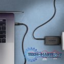 BUCM-CM10AB Kabel USB-C - USB-C 2.0, 1m, PD 60W, 3A, ALU, oplot Czarny