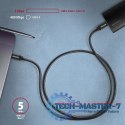 BUCM3-CM15AB Kabel USB-C - USB-C, 1.5m, PD 60W, 3A, ALU, oplot czarny