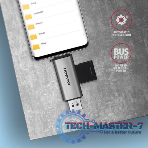 CRE-SAC Czytnik kart zewnętrzny USB3.2 Gen 1 Type-C + Type-A SD/microSD CRE-SAC Czytnik kart zewnętrzny USB3.2 Gen 1 Type-C + Type-A SD/microSD