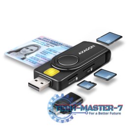 CRE-SMP2A Czytnik kart identyfikacyjnych & SD/microSD/SIM card PocketReader USB