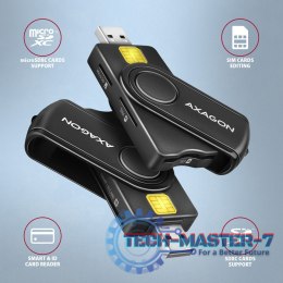 CRE-SMP2A Czytnik kart identyfikacyjnych & SD/microSD/SIM card PocketReader USB