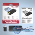 CRE-SMP2A Czytnik kart identyfikacyjnych & SD/microSD/SIM card PocketReader USB