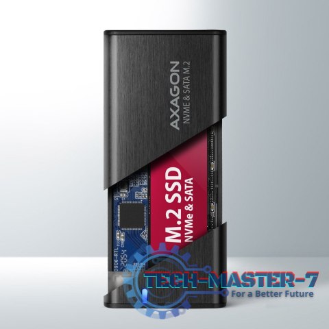 EEM2-SB2 Obudowa zewnętrzna aluminiowa bezśrubowa USB-C 3.2 Gen 2 - M.2 NVMe / SATA SSD 30-80mm ALU pudełko czarne + USB-A - USB EEM2-SB2 Obudowa zewnętrzna aluminiowa bezśrubowa USB-C 3.2 Gen 2 - M.2 NVMe / SATA SSD 30-80mm ALU pudełko czarne + USB-A - USB