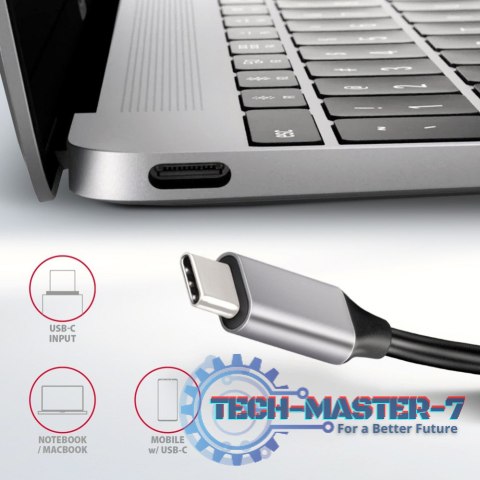 HMC-6H4A Wieloportowy hub 4x USB-A + HDMI, USB-C 3.2 Gen 1, PD 100W, 20cm USB-C kabel HMC-6H4A Wieloportowy hub 4x USB-A + HDMI, USB-C 3.2 Gen 1, PD 100W, 20cm USB-C kabel