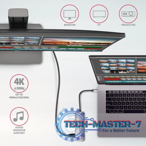 HMC-HCR3A Wieloportowy hub 3x USB-A + HDMI + SD/microSD, USB-C 3.2 Gen1, 20cm USB-C kabel HMC-HCR3A Wieloportowy hub 3x USB-A + HDMI + SD/microSD, USB-C 3.2 Gen1, 20cm USB-C kabel