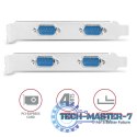 PCEA-S4N Kontroler PCIe 4x port szeregowy RS232 250 kbps, w zestawie SP & LP