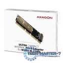 PCEM2-1U Adapter wewnętrzny PCIe x16/x8/x4, M.2 NVMe M-key slot, 1U