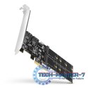 PCES-SA4M2 Kontroler PCIe 2x wewnętrzny port SATA 6G + 2x wewnętrzny port M.2 B-key SATA, SP & LP