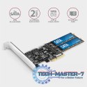 PCES-SA4M2 Kontroler PCIe 2x wewnętrzny port SATA 6G + 2x wewnętrzny port M.2 B-key SATA, SP & LP