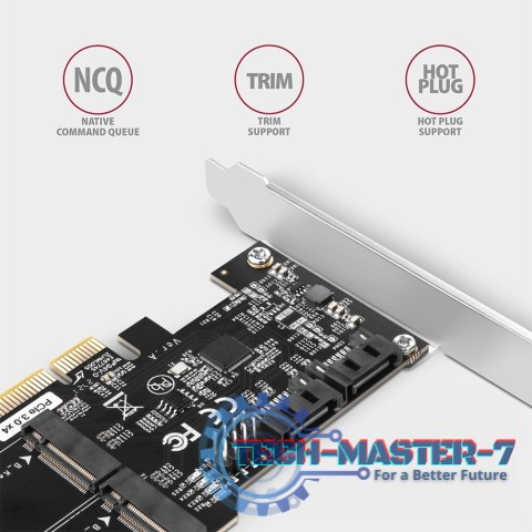 PCES-SA4M2 Kontroler PCIe 2x wewnętrzny port SATA 6G + 2x wewnętrzny port M.2 B-key SATA, SP & LP PCES-SA4M2 Kontroler PCIe 2x wewnętrzny port SATA 6G + 2x wewnętrzny port M.2 B-key SATA, SP & LP