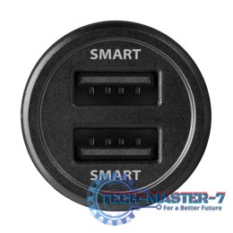 PWC-5V5 Ładowarka samochodowa 24W, 2x port Smart 5V-2.4A + 2.4A