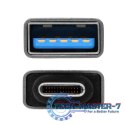 RUCM-AFA Redukcja, USB 3.1 Type-C męska -> Type-A żeńska ALU