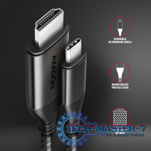 RVC-HI2MC Adapter USB-C -> HDMI 2.0 4K/60Hz Aluminum, 1.8m kabel RVC-HI2MC Adapter USB-C -> HDMI 2.0 4K/60Hz Aluminum, 1.8m kabel