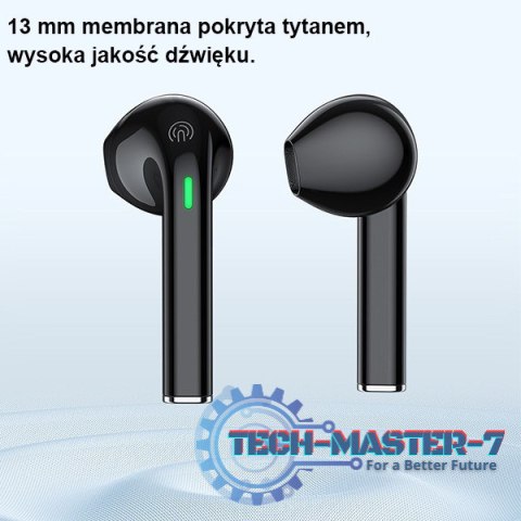 Słuchawki Bluetooth 5.3 T26 Pro TWS Black Słuchawki Bluetooth 5.3 T26 Pro TWS Black