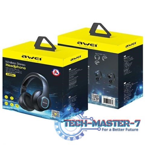 Słuchawki Bluetooth A100BL Nauszne Black Słuchawki Bluetooth A100BL Nauszne Black
