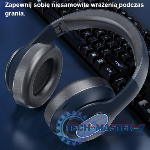 Słuchawki Bluetooth A100BL Nauszne Black Słuchawki Bluetooth A100BL Nauszne Black