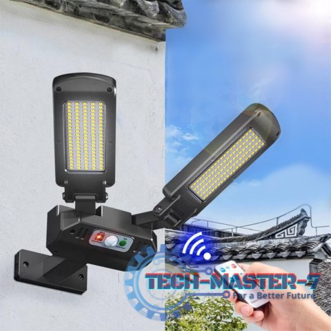 Solarna lampa uliczna LED z czujnikiem i pilotem MCE447 Solarna lampa uliczna LED z czujnikiem i pilotem MCE447