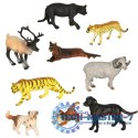 Figurki zwierząt zwierzęta zoo safari farma akcesoria skrzynka 31 el.